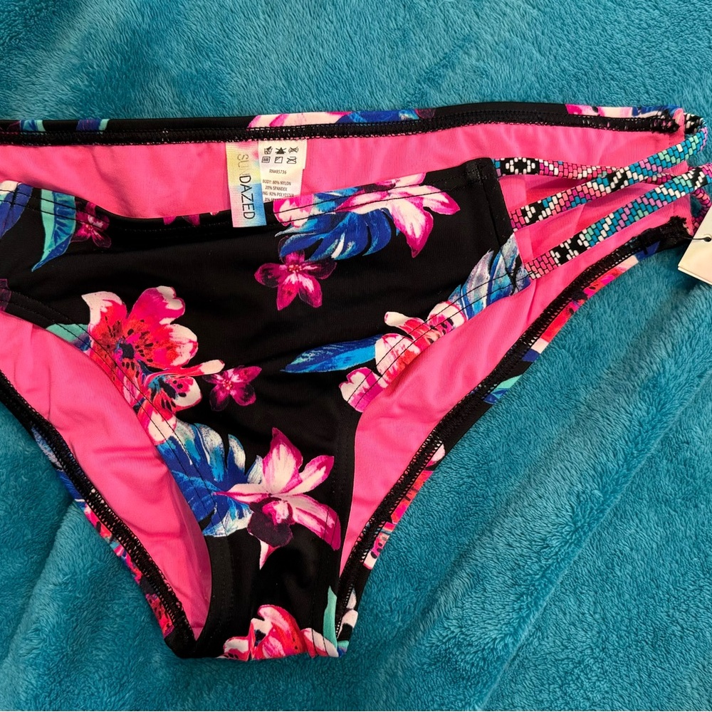 Sundazed Colorful Floral Bikini Bottoms